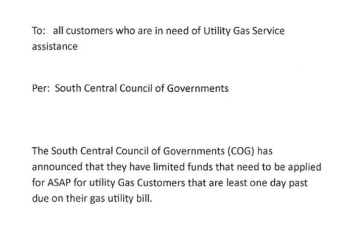 SOUTH CENTRAL COUNCIL OF GOVERNMENTS